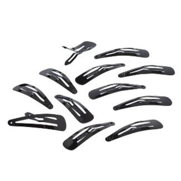 NIP 💇‍♀️👱🏽‍♀️ Scunci Snap Clip-12 pack-Black-NIP!! - Picture 4 of 4